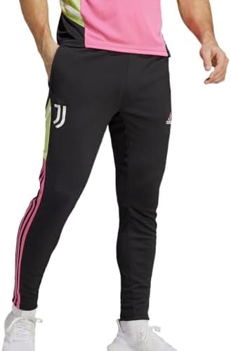 Adidas JUVE TR PNT Y BLACK/PULMAG FOOTBALL/SOCCER TRACKSUIT PANTS