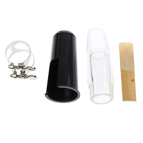 image for Baosity Durable ABS Plastic Eb Alto Saxophone Mouthpiece with Reed, Li