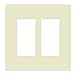 Enerlites SI8832 Screwless Decorator/GFCI Wall Plate 2-Gang Standard Size Child Safe Cover Plate, Light Almond, 10 Pack