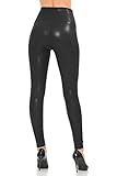 Womens Sexy Tight Fit Faux Leather High Waisted