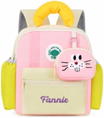 Mochila Personalizada Infantil con Nombre Mochila de Setas para Guardería y Preescolar Mochila Escolar con Bolsito Regalos para Niños y Niñas (#1)