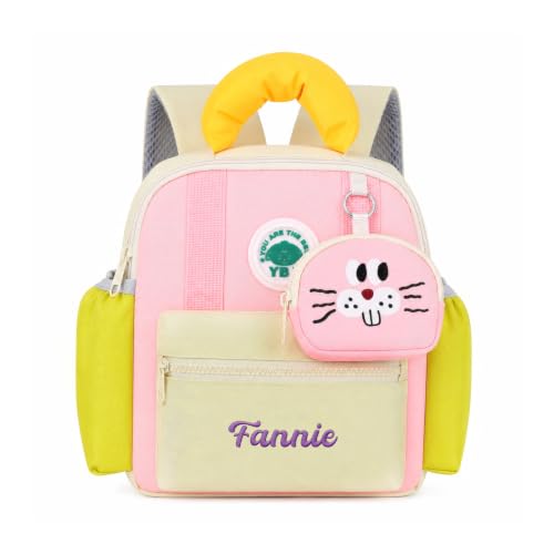 Mochila Personalizada Infantil con Nombre Mochila de Setas para Guardería y Preescolar Mochila Escolar con Bolsito Regalos para Niños y Niñas (#1)