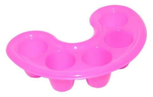 niceeshop(TM) 1 Set (3pcs) Acetone Proof Nail Art Tips Hand Soak Bowl Tray Manicure Soaking Remover Tool-Pink White Black