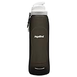Aquabod Collapsible Water Bottle - BPA Free, 17oz, Leak Proof Silicone Foldable Sports Water Bottle, The Smart Hydration Solution