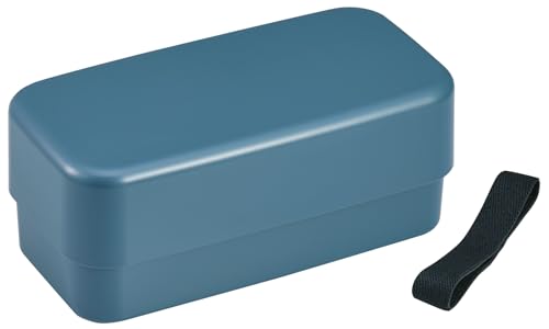 スケーター(Skater) バイオマス カトラリー付 弁当箱 ランチボックス 2段 大容量 1000ml 入れ子式 ランチベルト付 食洗機対応 電子レンジ対応 日本製 アッシュブルー PLB10WSB商品画像