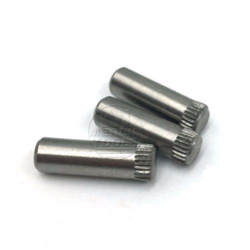 Ochoos 150Pcs 304 Stainless Steel 2mm 3mm 4mm 5mm 6mm Dowel Pin Rod with Knurl