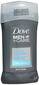 Dove Men+Care Deodorant Clean Comfort - 3 oz, Pack of 2