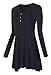 Urban CoCo Women's Casual Long Sleeve Button Design Tunic Top