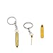TUTUN 5x Bullet Shape Metal Snuff Spoon 52MM Sniffer Snorter Shovel Portable Key Chain FREE FUNNEL