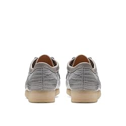 Clarks Men's Wallabee Oxford, Grey Croc Print