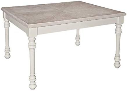 Wood Extendable Dining Table - Dining Table with Butterfly Leaf - White