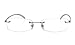 Agstum Pure Titanium Lightweight Rimless Frame Optical Glasses Eyeglasses
