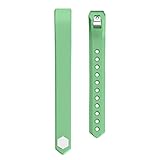 Fitbit Alta Bands, Greeninsync Fitbit Alta Replacement Accessories Band Large for Fitbit Alta Wristbands with Metal Clasp and Ultrathin Fastener (Green)