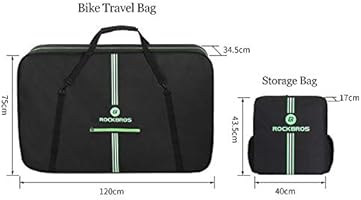 rockbros folding bike carry bag