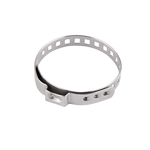 10 Pcs Car Stainless Steel Crimp Clamps - CV Joint Starter Clamps - Large/Small Kits with Universal Adjustable Shaft