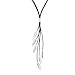 Silpada 'Layered Leaf' Multi-Strand Necklace in Genuine Leather & Sterling Silver