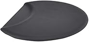 Amazon Basics 2 ft. x 3 ft. Salon & Barber Shop Chair Anti-Fatigue Floor Mat - Black Semi Circle - 7/8 in.