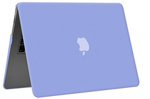 UESWILL Smooth Soft-Touch Matte Hard Shell Case Cover for 2008-2017 MacBook Air 13 inch (Model A1466 / A1369) + Microfibre Cleaning Cloth, Serenity Blue