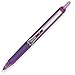 Pilot, Precise V5 RT Refillable & Retractable Rolling Ball Pens, Extra Fine Point 0.5 mm, Purple, Pack of 12