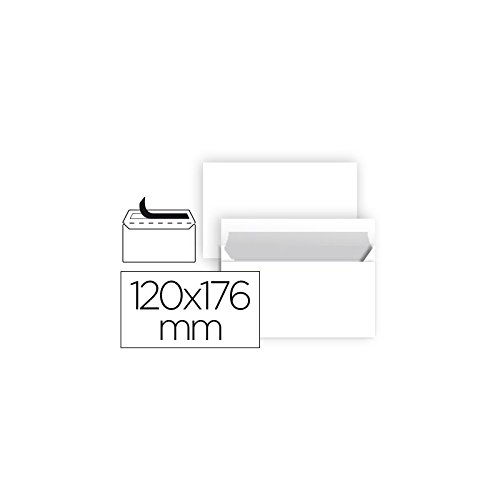 Liderpapel SB88 - Pack of 25 Envelopes, 120 x 176 mm, White