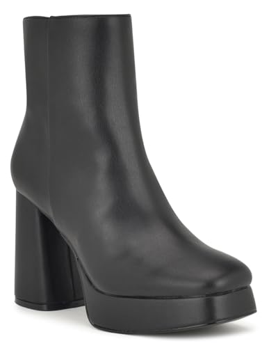 Nine West Women's Velo Bootie Black Smooth 11M