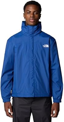 – Resolve Jacket Shell Men – Veste de randonnée et de camping respirante et imperméable et coupe-vent avec capuche réglable - Estate Blue, M
