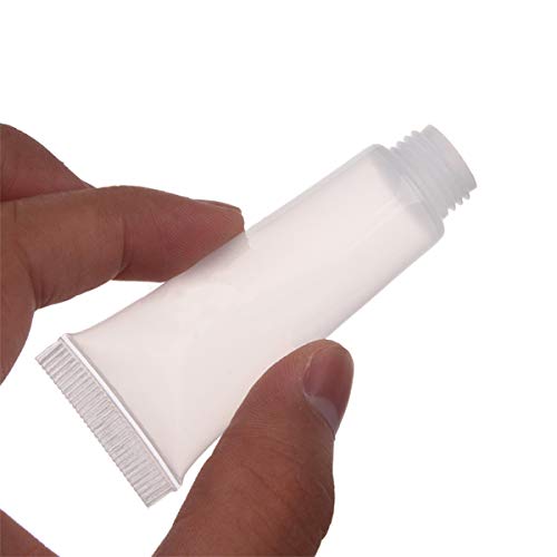 Refillable Mini Clear Empty Lip Gloss Balm Container Soft Empty Tubes for DIY Lip Gloss Balm/Cosmetic 80 PCS 10 ML - Thumbnail 5