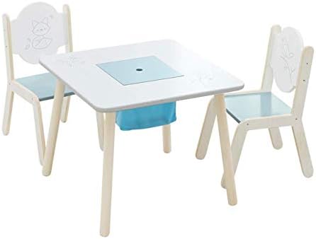 childrens wooden table and chairs
