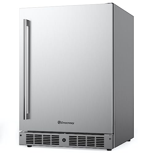 24 Inch Outdoor Refrigerator For Patio Freestanding Stainless Steel