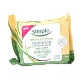 Simple Sensitive Skin Experts Radiance Cleansing Wipes 25 ea (Pack of 2)