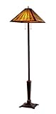 Chloe Lighting CH3215MG18-FL2 Tiffany-Style Mission 2-Light Floor Lamp, 18