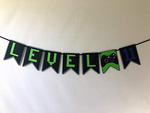 Amazon Com Video Game Level Up Age Banner Video Gamer Birthday