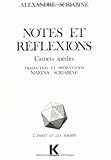 Notes Et Reflexions: Carnets Inedits (L'Esprit Et Les Formes) (French Edition) by Alexandre Scriabine, Marina Scriabine