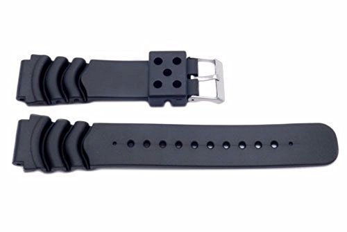20mm PVC Rubber Curved Diver Watch Band Strap Fits Seiko Divers Model
