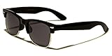 Polarized Half Frame Classic Retro Horn Rimmed Sunglasses