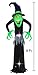 Bigjoys 8 Ft Halloween Inflatable Witch Ghost Decoration Lantern for Home Indoors Outdoors Yard Lawn Party Supermarket