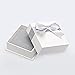 Sterling Silver White Cubic Zirconia Love Heart Stud Earrings For Girls