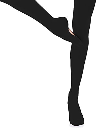 JEANSWSB Professional Ballet Dance Footed Tights Girls Full Foot Velvet Convertible Tights Socks Cutout on the foot bottom Dancing Ballerina Leggings in Children and Adults size