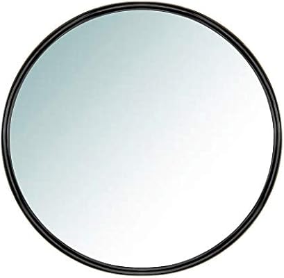 Amazon Com Beauty4u Large Circle Mirror 19 7 Metal Frame Round Mirrors Integrally Molded For Wall Decor Bedroom Bathroom Living Room Entryway Black Kitchen Dining