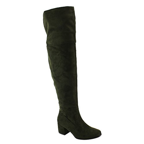 Nature breeze ff00 women over the knee mid high block heel boots …