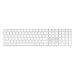 TOP CASE - Ultra Thin Silicone Soft Keyboard Cover Skin Compatible with Apple Magic Keyboard with Numeric Keypad Model: MQ052LL/A A1843 (US Layout, 2017 Released) - Clear