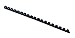 Fellowes 52502, Plastic Combs - Round Back, 1/4