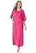 Dreams & Co. Women's Plus Size Long French Terry Zip-Front Robe (Petite Available)