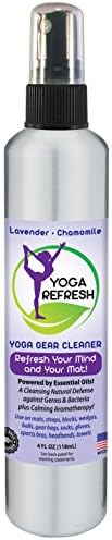 Mold Monster Yoga Refresh - Natural Essential Oil Yoga Mat Cleaner, with Calming Aromatherapy Essence - Safe for All Mats, Blocks, Straps and More - Cleans Yoga Gear Be Germ Free [Peppermint]