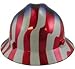 MSA Safety 10071157 V-Gard Freedom Series Class E Type I Hard Hat with Fast-Track Suspension and American Star and Stripe