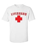 Lifeguard T-Shirt Lifeguard Tee White or Red Large White