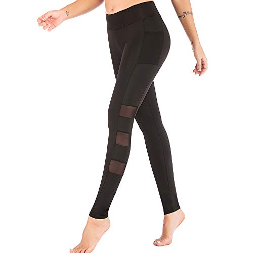 Woman's High Waist Yoga Pants, Sports Workout Running Yoga Leggings for Women Butt Lifting(Black, S)
