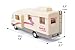 HAPTIME 7.6 inch Cool Mini Motorhome Toy Die-cast Pullback Recreational Vehicle Pull Back RV with DIY Furnitures Holiday Camper Van Model for Kids Children Gift (Beige)