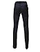 FLATSEVEN Mens Slim Fit Chino Pants Trouser Premium Cotton (CH101) Navy, Size M