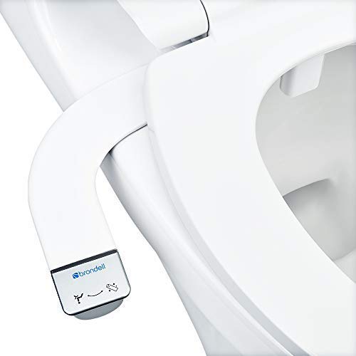 Brondell Bidet - Thinline SimpleSpa SS-150 | Fresh Water Spray | Non-Electric | Bidet Toilet Attachment in White with Self Cleaning Nozzle | SafeCore Internal Valve | Nozzle Guard | Easy to Install